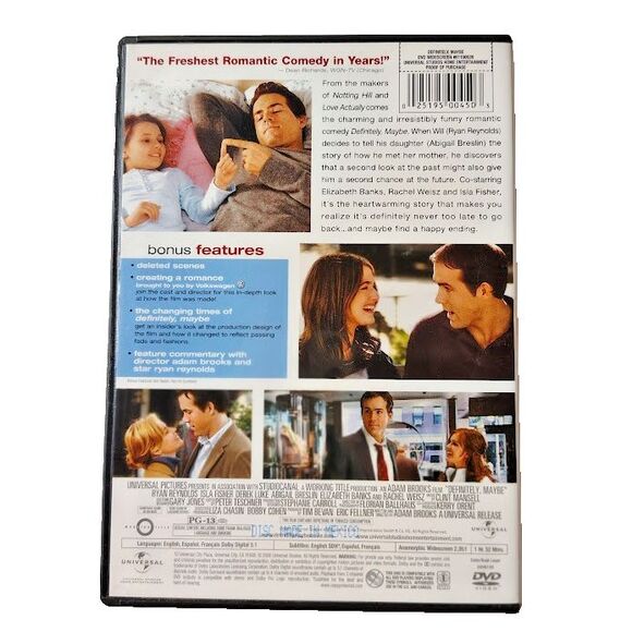 Definitely Maybe DVD 2008 Movie Comedy Romance - Picture 2 of 3